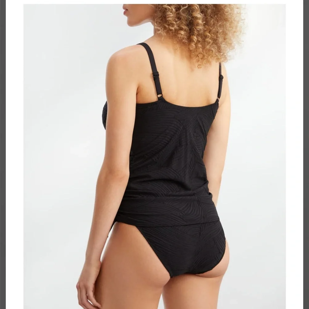 Set of 3 in Fantasie Royal Blue. Underwire Tankini, Strapless Top, & Bottom - Picture 3 of 15